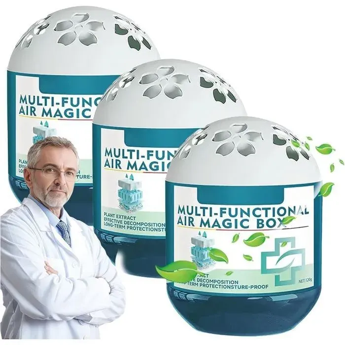 3PCS Boîte de dépoussiérage de purification dair parfum de nettoyant de boîte dair multifonctionnel désodo TRANSPORT DES ALIMENTS