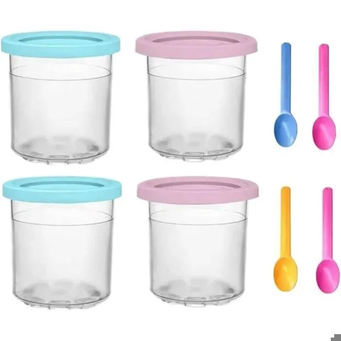4 tasses pintes crème glacée pour pot stockage remplacement sorbetière série - Ice Cream Maker Femeo