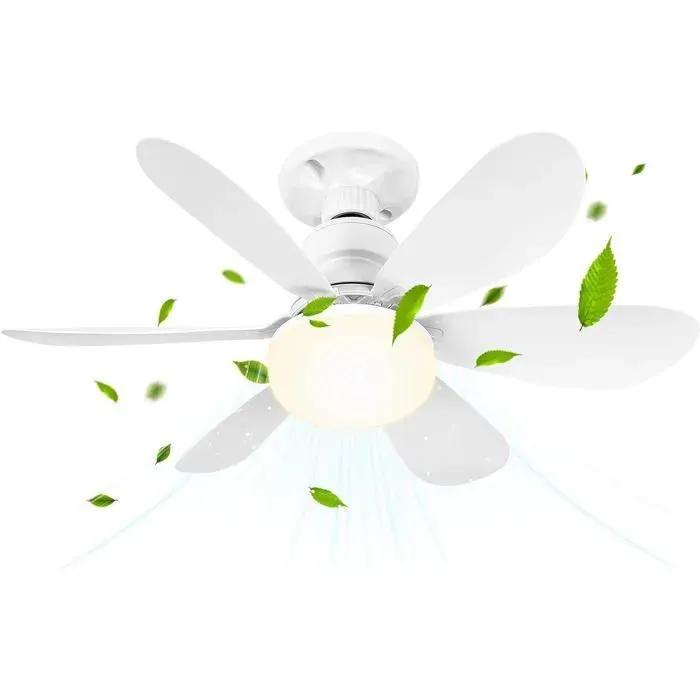 42 CM Ventilateur de Plafond avec Lumière et Telecommande LED Lustre Ventilateurs de Plafond pour Chambre3 VitessesTiming ODIPIE