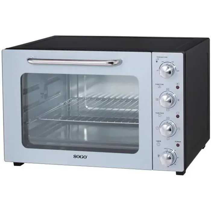 48L FOUR ELECTRIQUE AVEC ROTISSOIRE CONVECTION ET FONCTIONS - Gril Rôti Toast Rôtissoire Cuisson à convection 1800W