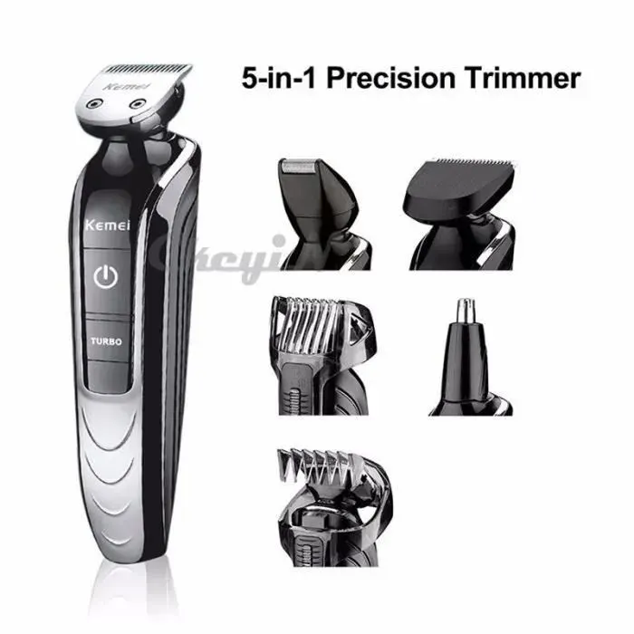 5 en 1 cheveux électriques étanches Clipper Kemei professionnel cheveux rasoir tondeuse barbe pour outil de coupe familiale