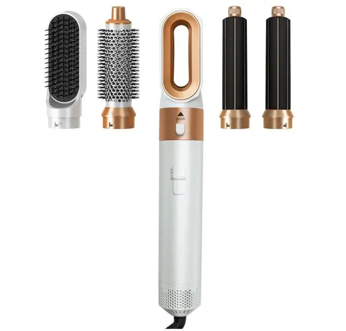 5-en-1 Hair Air Styler Version 2.0 Multistyler Sèche-cheveux Brosse Soufflante avec 5 accessoiresBrosse Coiffante Chauffante