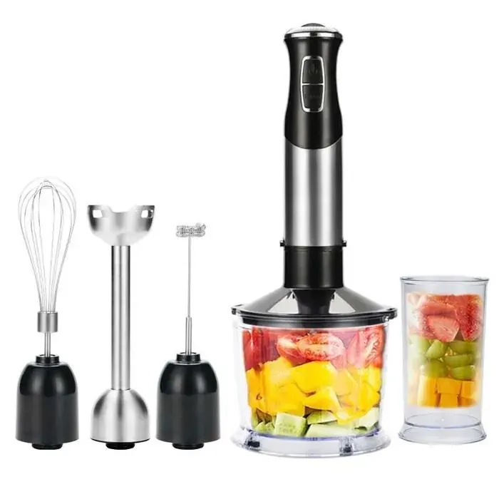 5-en-1 Mixer Plongeur - Mixeur Plongeant -1000W -21 types de réglage de la vitesse - Hachoir Fouet Mixeur pour Bébé Alimentaire