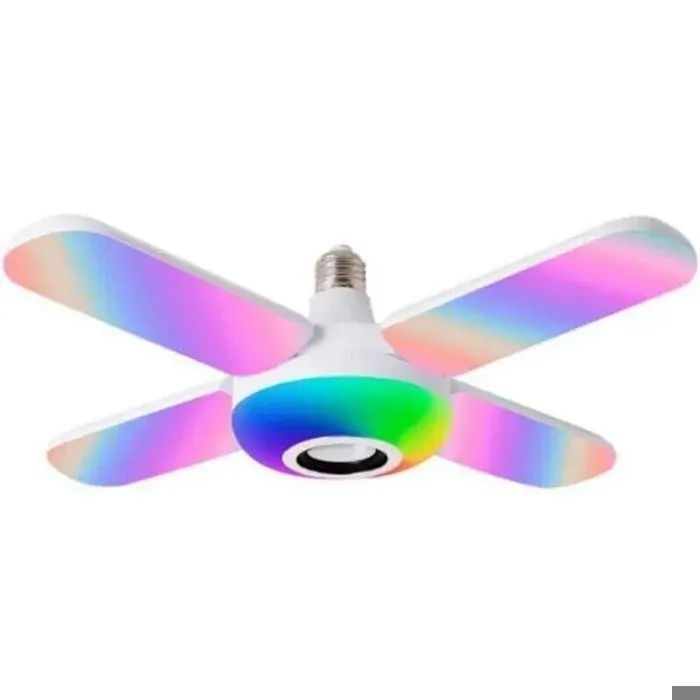 50W LED Starry Plafonnier Haut-parleur RGB Couleur Changeant Musique+Télécommande E27/B22 Ampoule Femeo