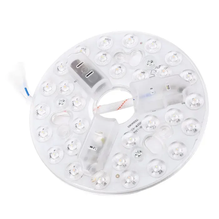 53 Pouces Wick Remplacement Round 3 Tone Dimmable Plafond Light Fabring Light Source Module 15W