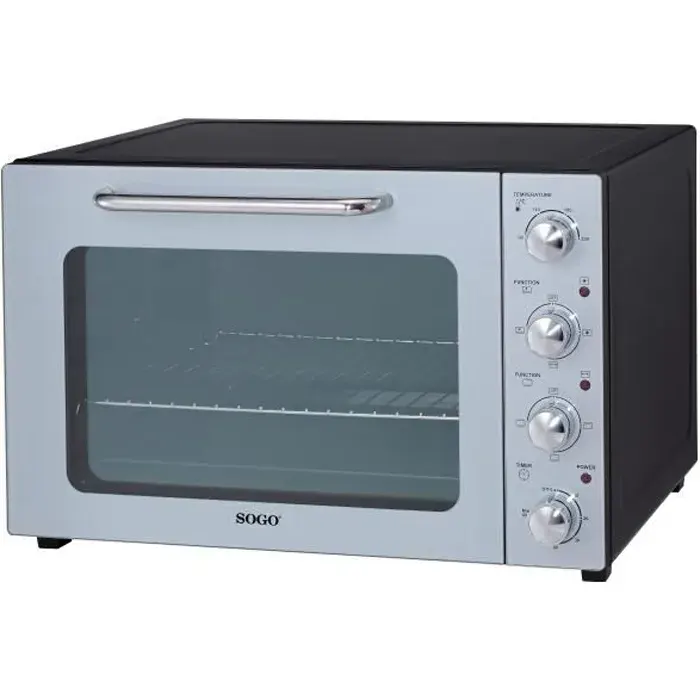 58L FOUR ELECTRIQUE AVEC ROTISSOIRE CONVECTION ET FONCTIONS - Décongeler Gril Rôti Toast Rôtissoire Cuisson à convection 2000W