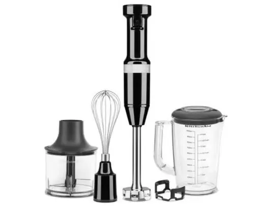 5KHBV83EOB - Mixeur plongeant 180 W KitchenAid, Noir Onyx - Neuf