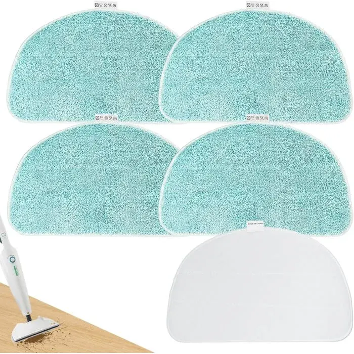 5pc housses de rechange pour balai vapeur CleanTenso Power 2.0Tampons de Rechange pour Nettoyeur Va peur Leifheit CleanTenso Power