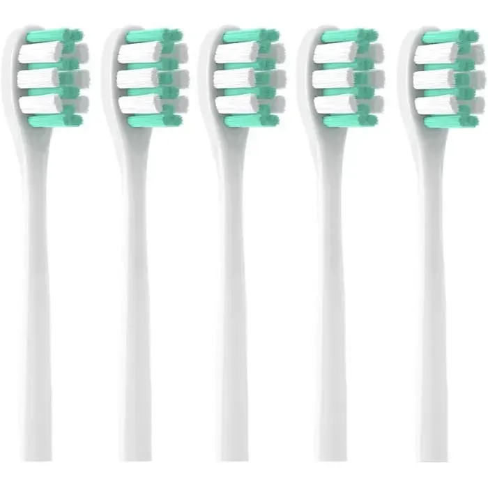 5pc têtes de rechangecompatibles avec les brosses à dents électriques 7MAGICblanches