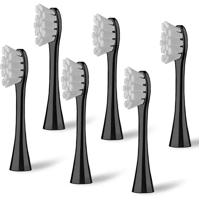 6 Têtes De Brosse Compatibles Avec La Brosse À Dents Électrique Oclean Brosses De Rechange Adaptées À Oclean One Flow X P[YB99] — coloris Noire