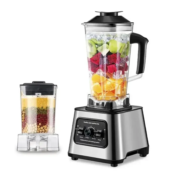 6000W Blender Mixeur électrique Blender Verre 2.5L sans BPA Blender Smoothie Fruits Vitesse Réglable Nettoyage Automatique