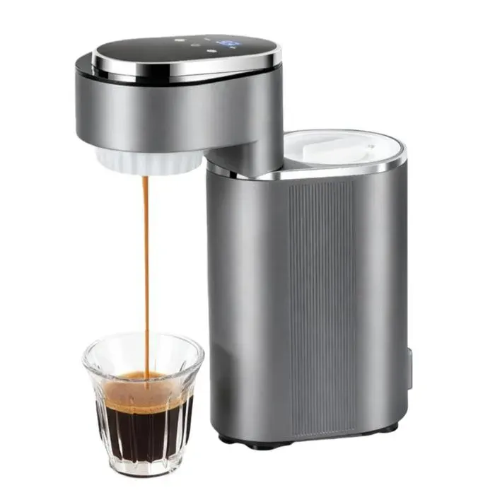 600W Machine à café portable compacte extraction 15 bars système pré-infusion température réglable 150ml nettoyage facile noir