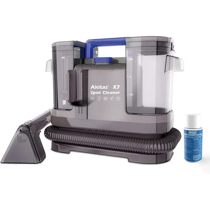600W Shampouineuse Canapé avec Fonction AutonettoyanteAspiration 14kPaPoils d’AnimauxNettoyeur TapisMatelasVoitureRéservoir
