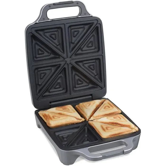 6269 Appareil À Croque-Monsieur Xxl Pour 4 Sandwichs Divisés En Diagonale American Toast Remplissage Xxl Information Optique