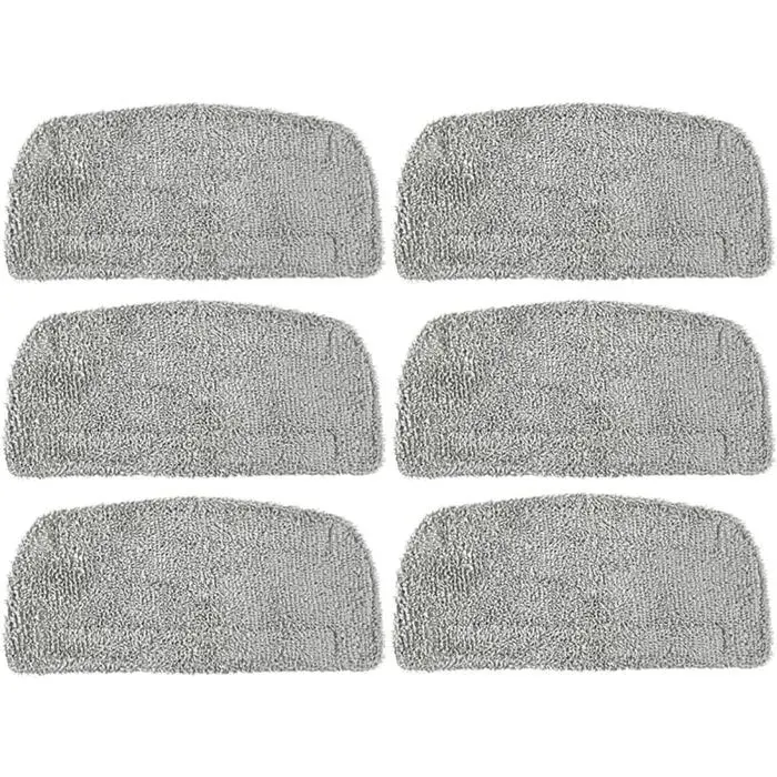 6pc tampons de rechange pour nettoyeur vapeurLingettes Microfibretampons de nettoyage pour vadrouille à vapeurnettoyage