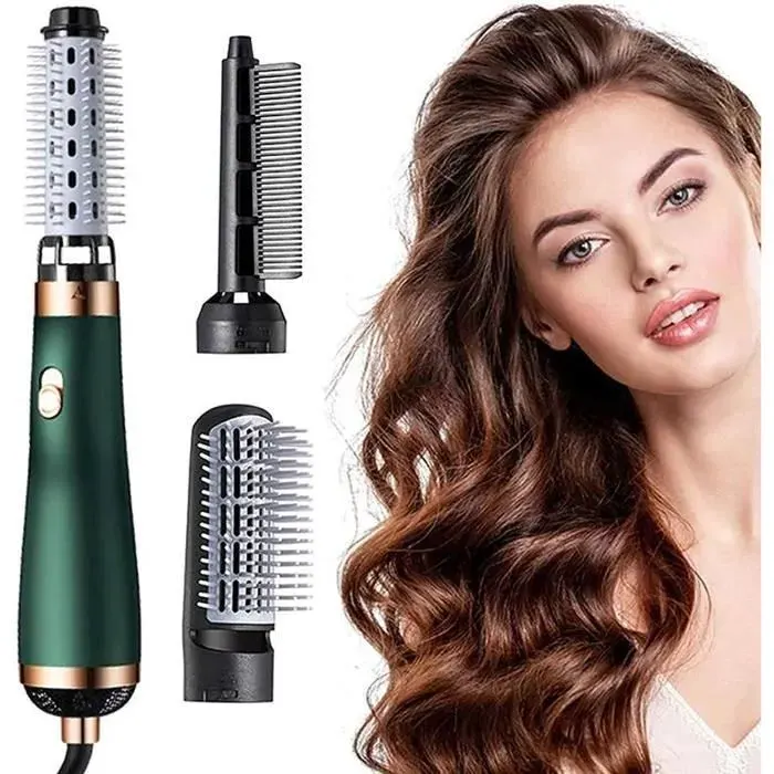 750W Brosse soufflante 3 en 1 sèche-Cheveux Portable volumateur Brosse à Air Chaud Peigne Femmes Fer à Lisser Fer BROSSE SOUFFLANTE