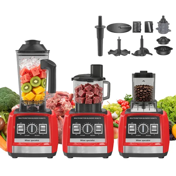 8 en 1 Blender - 9500W - 3.0L Blender Mixeur -15 Vitesses - 32000RPM - lames acier inoxy -Sans BPA Blender -Blender multifonction