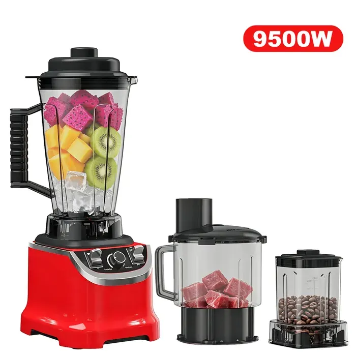 8 en 1 Blender 9500W grande capacité de 3 L 32000 tr/min protection contre la surchauffe sans BPA.