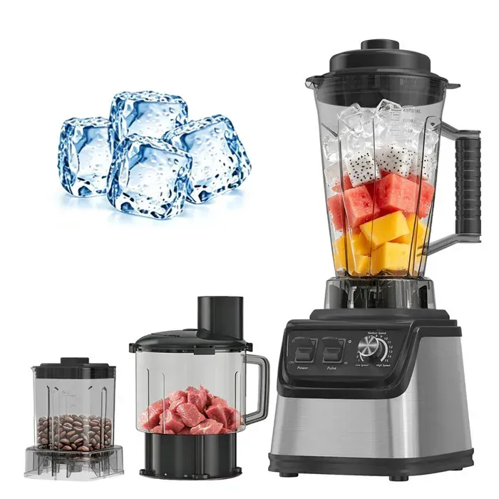 8 en 1 Mixeur blender 9500W Blender haute vitesse Blender multifonction Capacité de 3L 32000RPM pour extraire jus moudre etc
