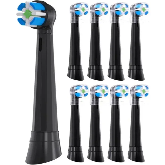 8 têtes pour Oral b iO 3/4/5/6/7/8/9/10-Têtes de brosse à dents électrique compatibles de rechange pour enlever la plaque