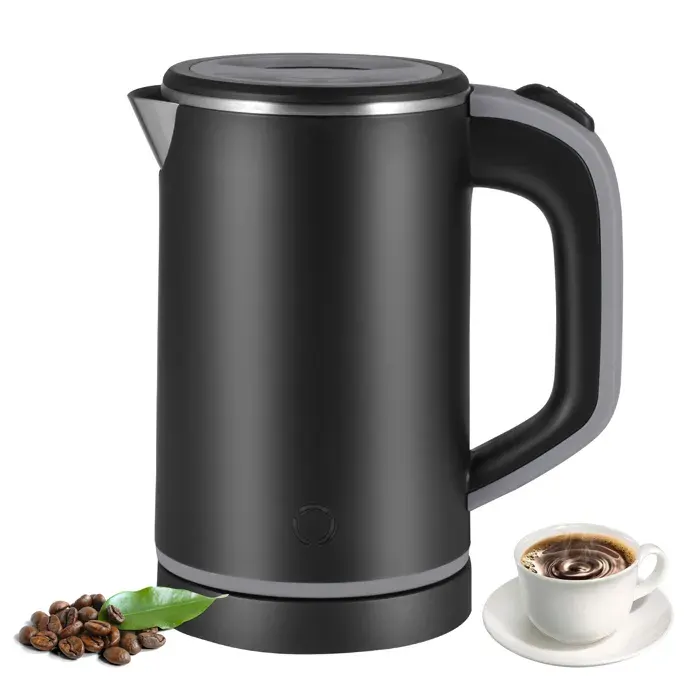 800ml Bouilloire Électrique Petite Bouilloire de Voyage 600W 5 Minutes à ébullition Rapide Mini Bouilloire avec Arrêt Automatique