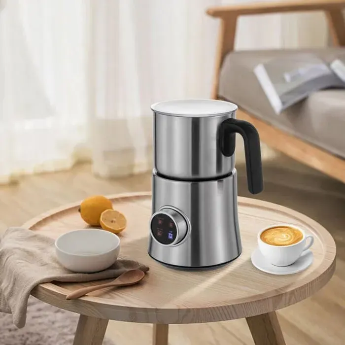 900ml Mousseur à Lait Machine à Mousse Froide Chauffe-Lait Pour Café Latte Label