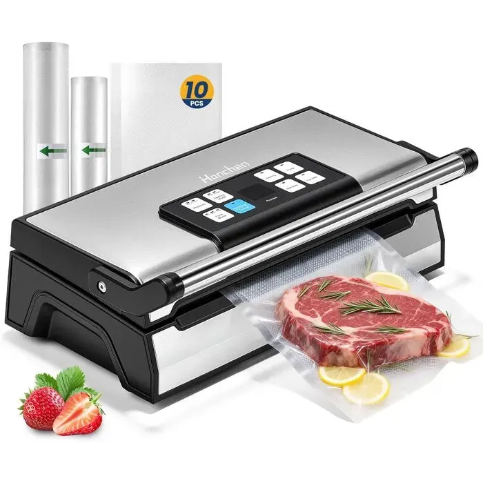 90Kpa Machine Sous Vide Alimentaire Multifonctionnelle Appareils De Mise Sous Vide 30Cm Double Soudure Appareil Sous Vide Alimentai