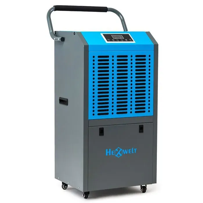 Absorbeur dhumidité industriel HEXWELT 1400w déshumidificateur dair de chantier 138l/24h