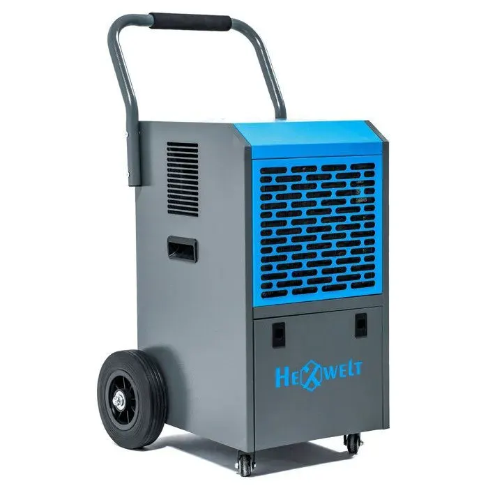 Absorbeur dhumidité industriel HEXWELT 650w déshumidificateur de chantier 50l/24h