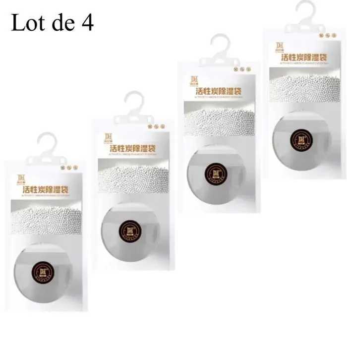 Absorbeurs dhumidité Lot de 4 Sac déshydratant résistant à lhumidité Pour Anti-Humidité