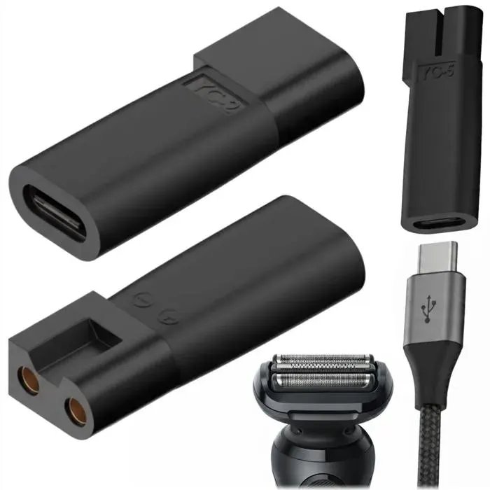 Adaptateur de charge - Braun - Type C YC-02 - USB-C 5V 1.5A - Compact et compatible tondeuses