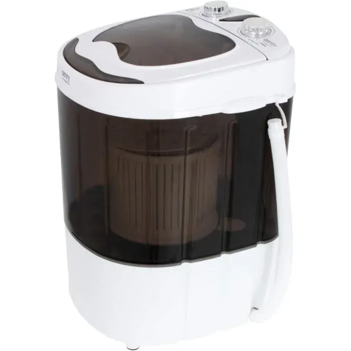 Adler Cr 8054 Machine À Laver Portable Charge Par Dessus 3 Kg Marron Blanc