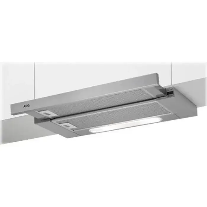 AEG DPB5650M Hotte Téléscopique largeur : 59.8 cm profondeur : 28 cm extraction et recirculation (avec kit de recirculation…