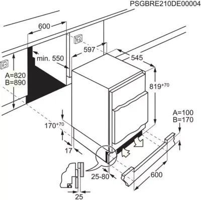 Aeg - Réfrigérateur Top Encastrable Osf6i82ef — vue 5