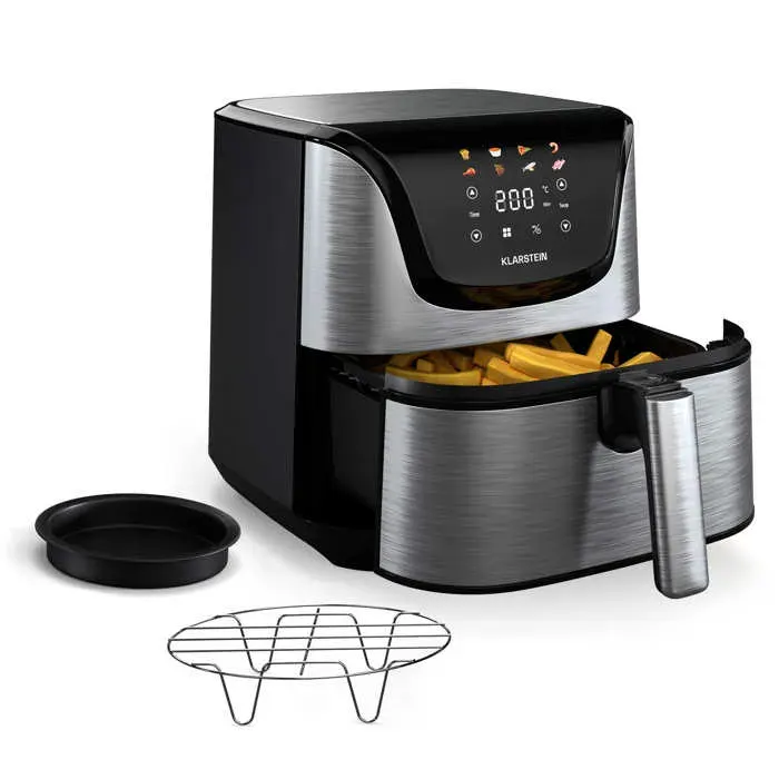 AeroVital 1700W 5L Friteuse sans huile numérique Argent