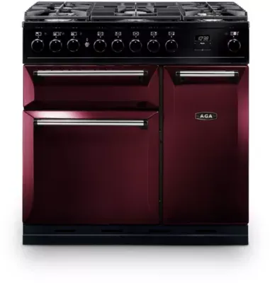 Aga - Piano De Cuisson Gaz Master Chef Deluxe 90 Df Rouge Airelle