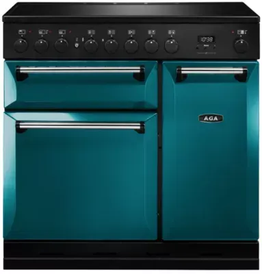 Aga - Piano De Cuisson Induction Master Chef Deluxe 90 Salcombe Blue