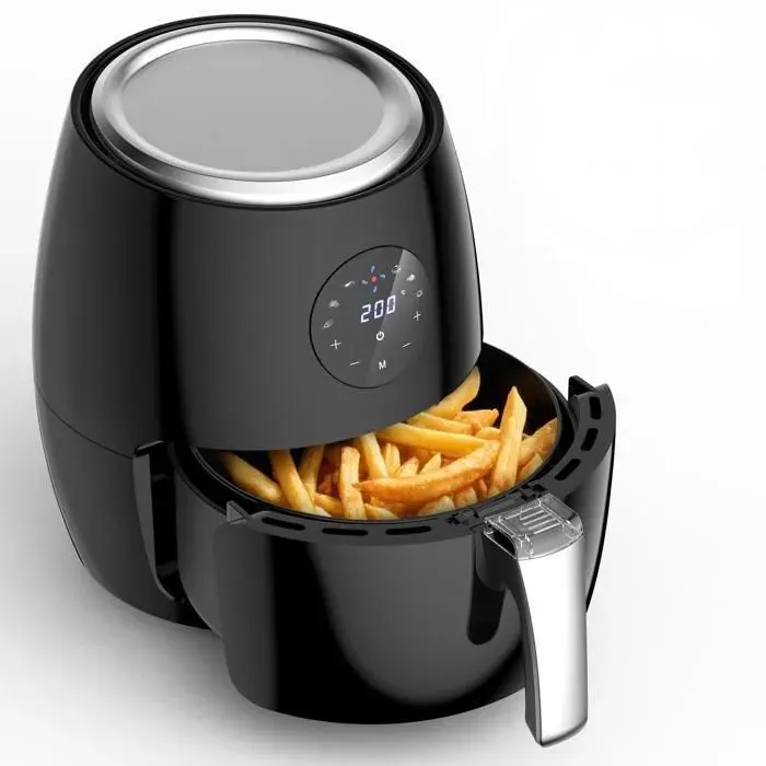 Air Fryer 35 L 1500 W Friteuse à Air 6 Programmes 80–200 °C Revêtement Antiadhésif Sans Huile Lave-Vaisselle