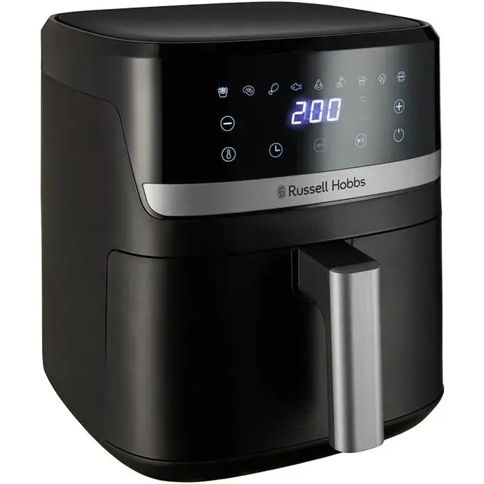 Air Fryer 55 L Rapid Air 9 Fonctions Friteuse Sans Huile Digitale Revêtement Antiadhésif Sans BPA Pièces Lave-Vaisselle
