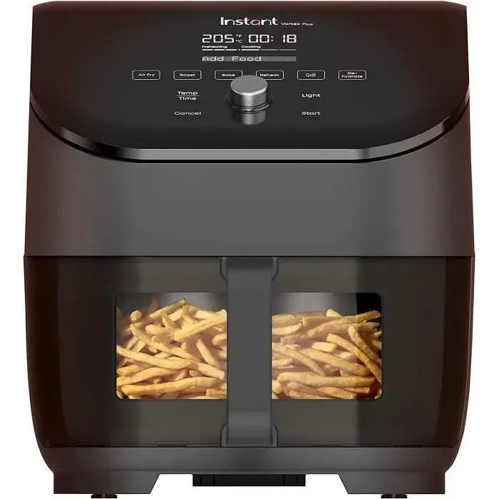 Air Fryer - Instant Pot - Vortex Plus 57 Litres avec Vitre Transparente 6 en 1 - Puissance 1700w