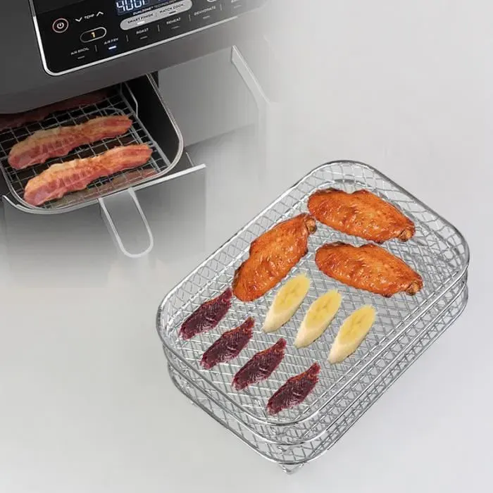 Air Fryer Rack Pour Dual Airfryer Support De Déshydratation Pour Friteuse À Air Chaud Avec Double Panier – Rack Multi