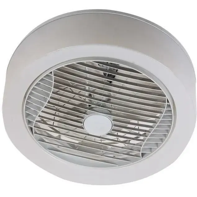 AIR-LIGHT CROWN - Ventilateur de plafond blanc Ø40cm 95W avec couronne déclairage LED