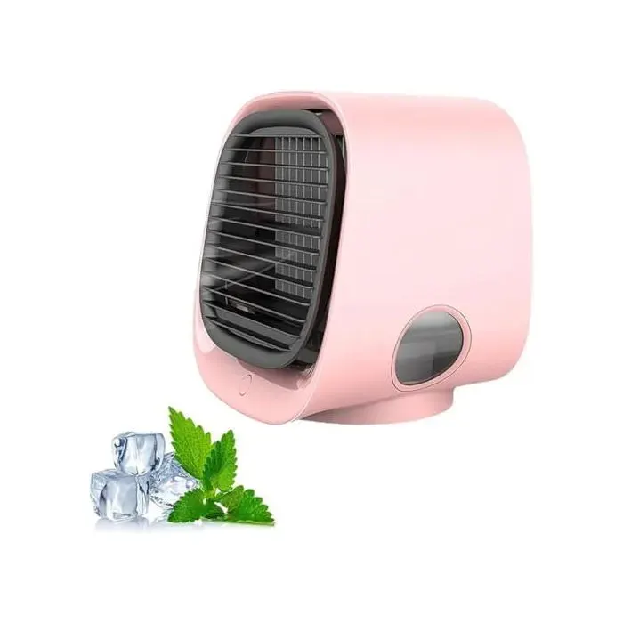 Airabreeze climatiseur portable 300ml 3 vitesses veilleuse rose Cuneary