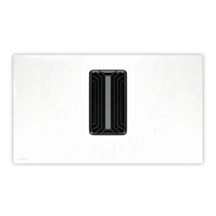 AirJet FlexPro 90cm 4 Feux Plaque Induction avec Hotte Intégrée Blanc