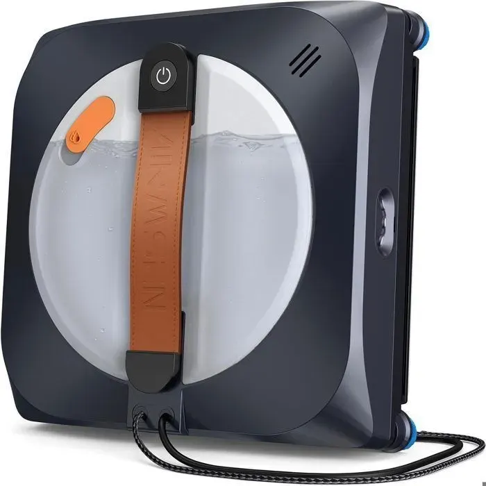 AIRMSEN Robot Lave Vitres 8000Pa Pulvérisation Automatique 4 Modes UPS 25 min App & Télécommande Réservoir 160ml