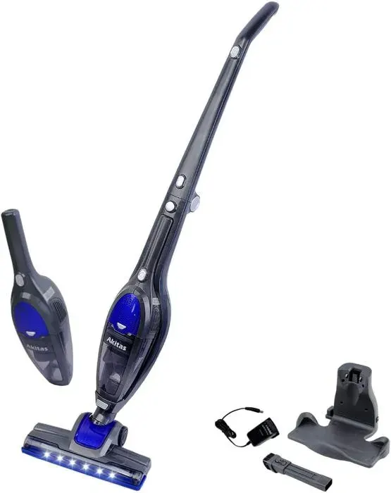 Akitas U10 Aspirateur Balai sans Fil 3en1 à Main et Vertical Léger 222 V 150 W Batterie Lithium Rechargeable pour Sol Tapis