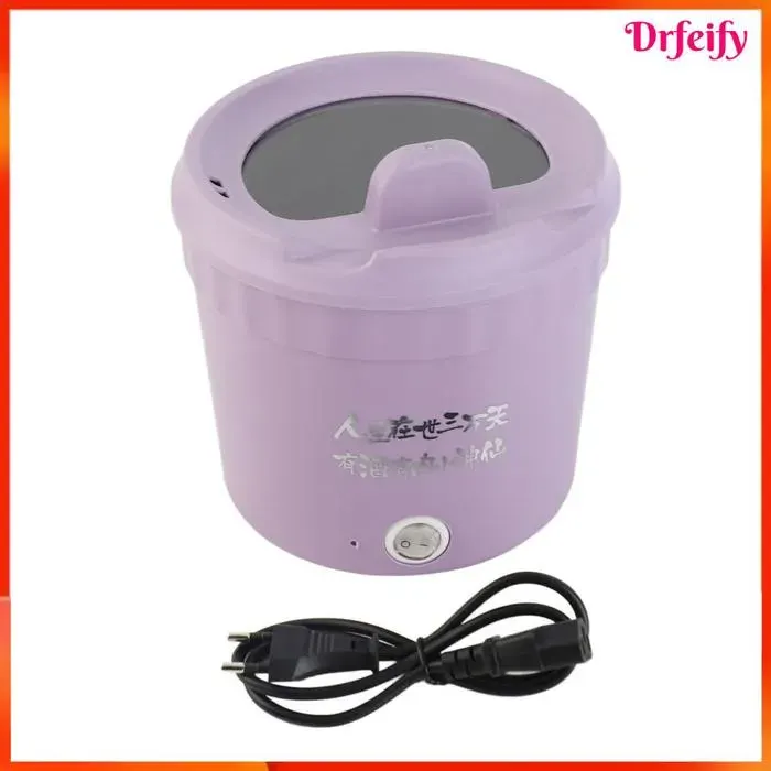 AKOZON Mini cuiseur électrique 450W 12L violet – multicuiseur anti-adhésif pour 1-2 personnes