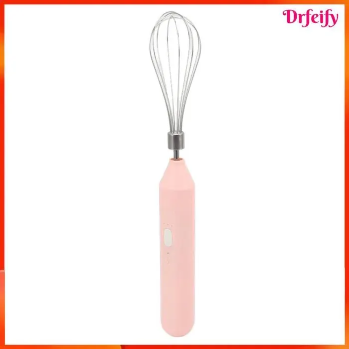Akozon mousseur à lait électrique Batteur à œufs électrique portatif chargeur USB mousseur à lait mélangeur de art set Rose