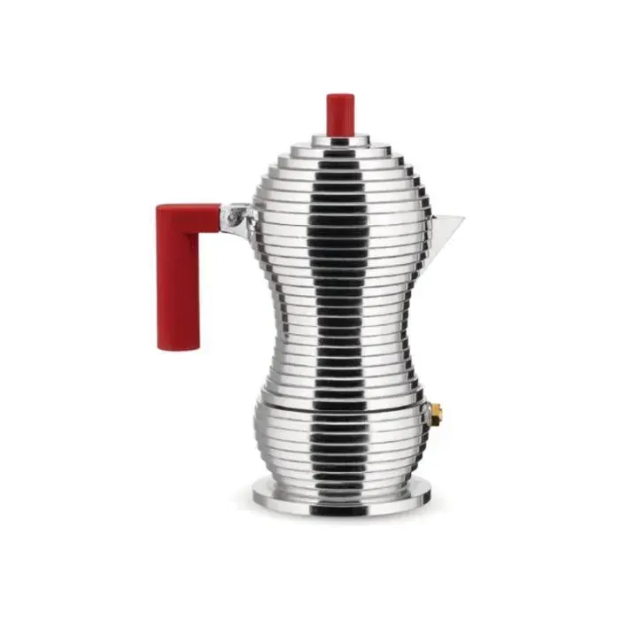 ALESSI Pulcina Cafetière à induction Rouge