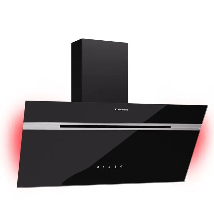 Alina 80cm 615m³/h Hotte Décorative Noir